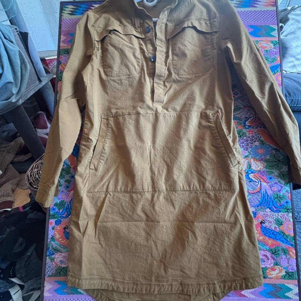 Title Nine Camel Button-Up Shirt